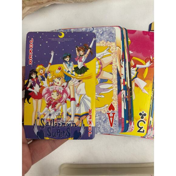 Vintage Lot of 5 Sailor Moon FAN BOOK Playing Cards Flag Japan 1st EDITION 1990s - Picture 16 of 16